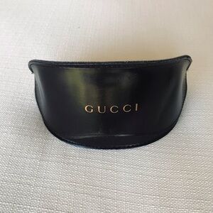 Gucci Black Leather Glasses Case
